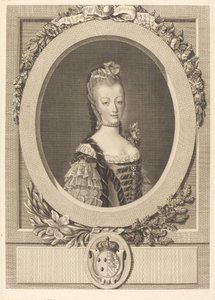Marie-Antoinette af Frankrig af Louis Jacques Cathelin after Jean Martial Fredou