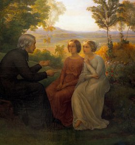 The poem of the soul; The grain of wheat. Painting by Anne Francois Louis Janmotdani