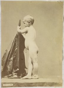 Studie af et nøgent barn, set fra siden af Louis Jean Baptiste Igout (attributed to)