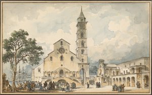 Katedralen i Trani af Louis Jean Desprez
