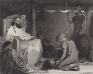 David førte Saul frem af Louis John Rhead