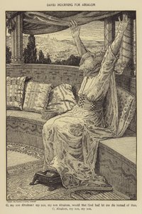 David sørger over Absalom af Louis John Rhead