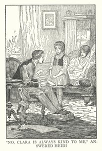Illustration til Heidi af Johanna Spyri (litografi) af Louis John Rhead