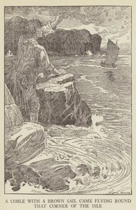 Illustration til Kidnapped af Robert Louis Stevenson af Louis John Rhead