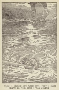 Illustration til Kidnapped af Robert Louis Stevenson af Louis John Rhead