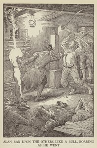 Illustration til Kidnapped af Robert Louis Stevenson