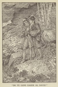 Illustration til Kidnapped af Robert Louis Stevenson af Louis John Rhead