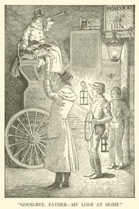 Illustration til Tom Browns skoledage (gravering) af Louis John Rhead