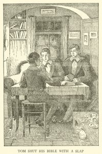 Illustration til Tom Browns skoledage (gravering) af Louis John Rhead
