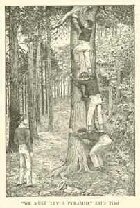Illustration til Tom Browns skoledage (gravering) af Louis John Rhead