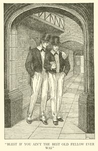 Illustration til Tom Browns skoledage (gravering) af Louis John Rhead