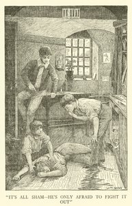 Illustration til Tom Browns skoledage (gravering) af Louis John Rhead