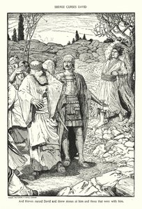 Shimei forbander David (litografi) af Louis John Rhead