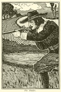 The Fowler (gravering) af Louis John Rhead