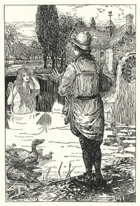 Vandfeen (litho) af Louis John Rhead