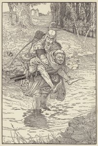 Munken tog Robin på ryggen af Louis John Rhead