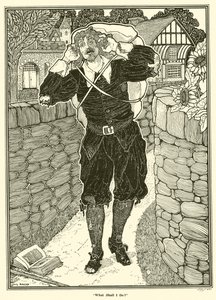 Hvad skal jeg gøre? (gravering) af Louis John Rhead