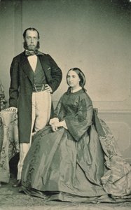 Maximilian af Hapsburg-Lorraine (1832-67) og Charlotte Saxe-Coburg-Gotha (1840-1927), kejser og kejserinde af Mexico, før deres afgang til Mexico, 1864 af Louis Joseph Ghemar