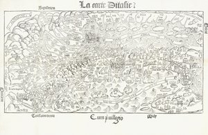 Kortet over Italien, ca. 1830
