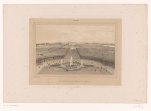 Udsigt over Versailles haver Vue generale du Parc et du Château (titel på objekt) Ansigter i og omkring Paris (serietitel) Versailles (serietitel på objekt)