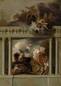 The Rape of Proserpine, design til trappen i Devonshire House, London, ca. 1704 (olie på lærred)