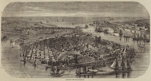 Havana med fugleperspektiv af Louis Le Breton