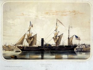 Steamer "" The Franklin" af Louis Le Breton