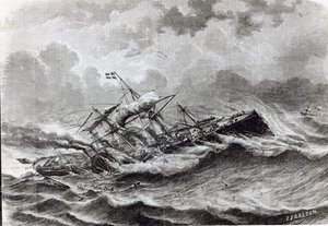 Katastrofen på Great Eastern i september 1861 af Louis Le Breton