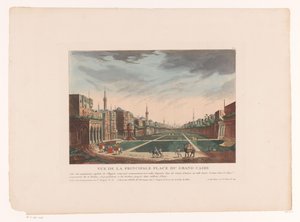 Udsigt over en plads i Kairo Vue de la Principale Place du Grand Caire (titel på objektet) Bybilleder i Italien, Spanien og Egypten (serietitel)