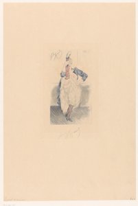 Cancan danser med lige ben og arm ved siden Le port d