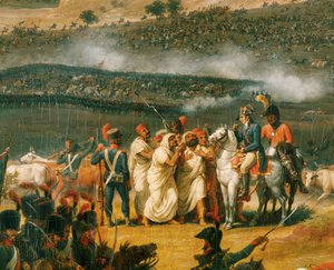 Slaget ved pyramiderne (olie på lærred) af Louis Lejeune