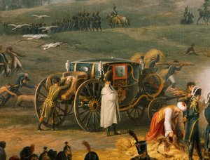 Napoleons lejr på tærsklen til slaget ved Austerlitz (forpustet) af Louis Lejeune