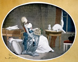 Gengivelse af et maleri af Louis Boilly (1761-1845).