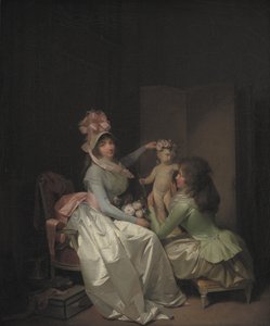 Garlander statuetten af Amor af Louis Leopold Boilly