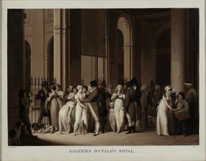 Gallerierne i det kongelige palads, 1809. af Louis Leopold Boilly