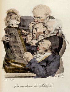 Elskere af malerier Gravering af Louis-Leopold Boilly (Louis Leopold Boilly af Louis Leopold Boilly