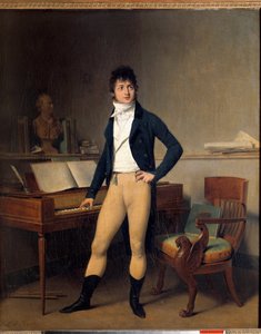 Portræt i fuld længde af Francois Adrien Boieldieu (1755-1834), fransk komponist. Maleri af Louis Leopold Boilly (1761-1845) af Louis Leopold Boilly