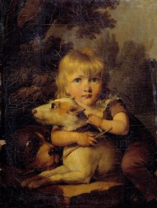 Portræt af Louis Arnault (1803-1885) Børnemaleri af Louis Leopold Boilly (1761-1845) 1808 ca. Sol. 0,22x0,16 m af Louis Leopold Boilly
