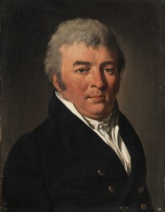 Portræt af en mand med knappet jakke af Louis Leopold Boilly