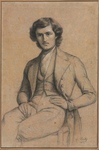 Portræt af en ung mand, 1837. af Louis Leopold Boilly