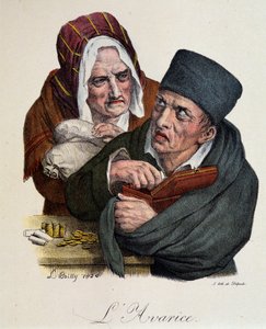 Seven Deadly Sins: Greed by Boilly af Louis Leopold Boilly