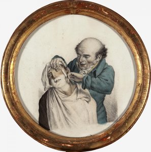 Dygtig barber, 1823 af Louis Leopold Boilly