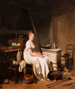 Kokken, ca. 1789-1799 (olie på lærred) af Louis Leopold Boilly