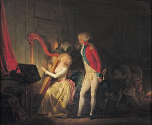 Den improviserede koncert eller harmoniens pris, 1790 af Louis Leopold Boilly