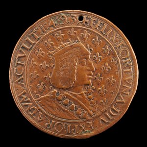 Charles VIII, 1470-1498, konge af Frankrig 1483 [forside], 14931494 af Louis Lepère