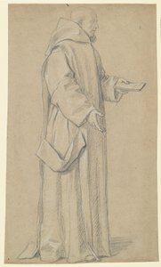 Stående munk (recto) af Louis Licherie de Beurie