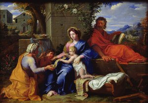 Den hellige familie af Louis Licherie de Beuron
