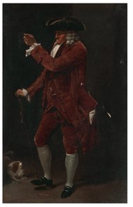 En herre med en hund af Louis Leopold Boilly