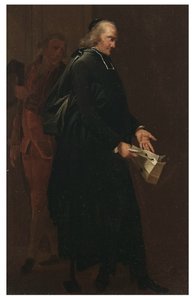 En abbed med et brev i hånden af Louis Leopold Boilly