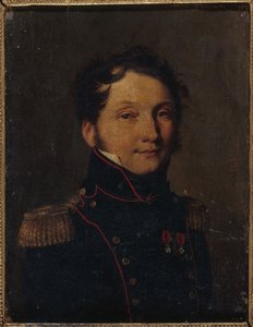 Fransk: Portrait dit du capitaine Jules Raulin af Louis Leopold Boilly